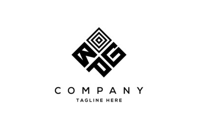 BGP square three latter logo vector