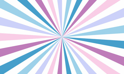 Colorful burst background. Rays background in retro style. Vector.
