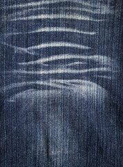 Blue Denim Jeans With White Texture or Pattern, Contemporary Style