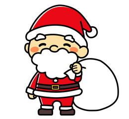 クリスマス　サンタクロース　イラスト素材