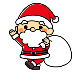 クリスマス　サンタクロース　イラスト素材