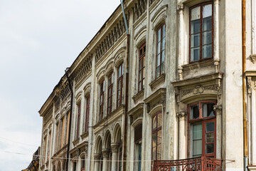 ルーマニア　ブカレストの旧市街の街並み