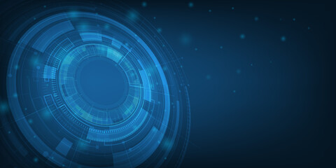 Vector foturistic circuit board. Electronic mother board. communication and engineering concept. Technology background.