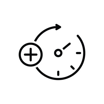 Black Line Icon For Extras