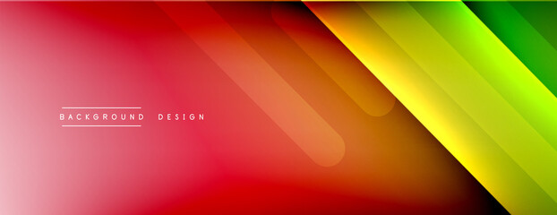 Dynamic lines abstract background. 3D shadow effects and fluid gradients. Modern overlapping forms