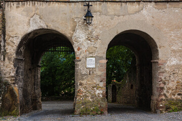Fototapeta na wymiar ルーマニア　トランシルヴァニア地方のシギショアラの歴史地区の仕立業者の塔