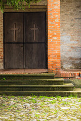 ルーマニア　トランシルヴァニア地方のシギショアラの歴史地区の学校の山にある山上教会のチャペル