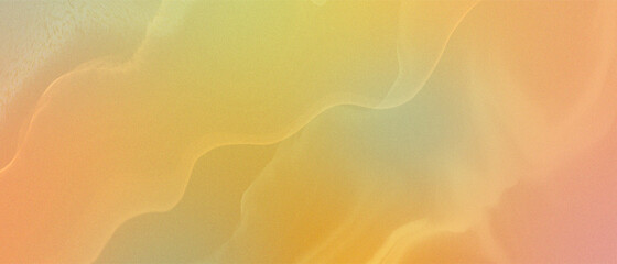 Obraz na płótnie Canvas ノイズのテクスチャのグラデーション抽象背景）オレンジ　ザラザラ　アルコールインクアート　波　バナー