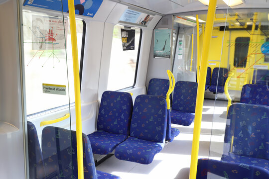 Stockholm metro train interior