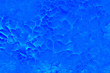 Blue cracked effect with lighter blue highlights.