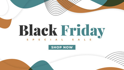 Black Friday Sale Banner Template. Sale Promotion Poster or Banner Layout Design for Website or Mobile