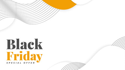 Black Friday Sale Banner Template. Sale Promotion Poster or Banner Layout Design for Website or Mobile