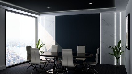 modern office meeting room for company logo mockup