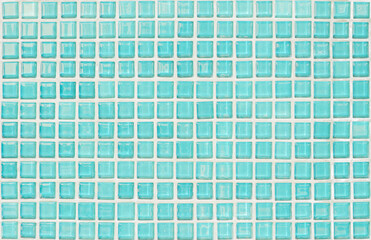 Blue pastel ceramic wall and floor tiles abstract background. Design geometric mosaic texture decoration 
