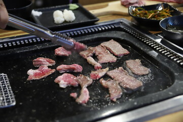 yummy grilled beef Korean BBQ