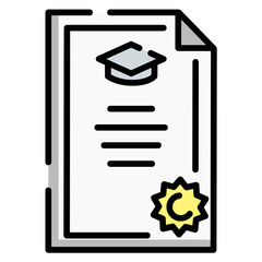 Certificate Icon Vector