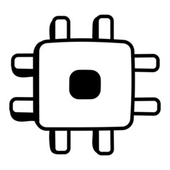 Naklejka premium Microprocessor 