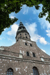 Fototapeta na wymiar St. Peter's Church in Riga, Latvia
