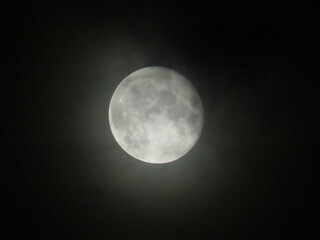 full moon in the night sky