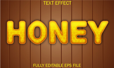 Honey text effect, editable text, honey, bee, abstract