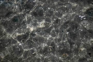 Texture of clear blurred sea. Water texture