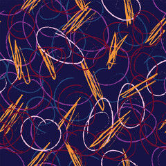 Vector random scribble doodle seamles pattern background