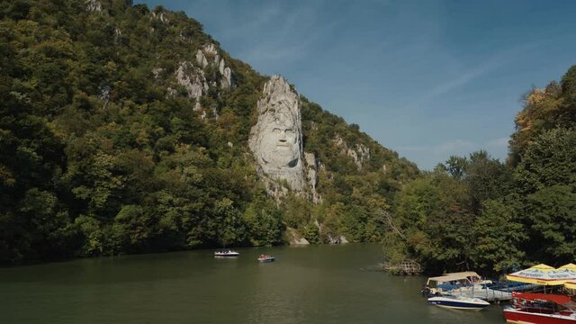 The Colossal Head of Decebalus, King Of The Dacians, Romania