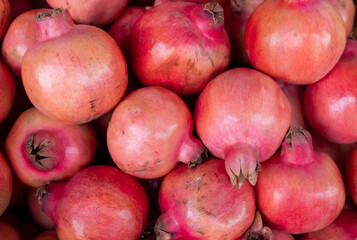 Pomegranates for sale at the city farmers market