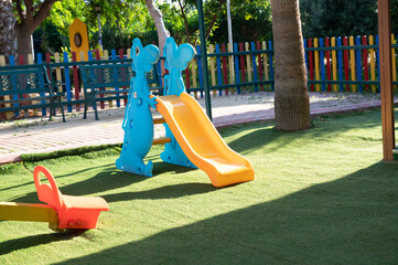 A bright playground for children.