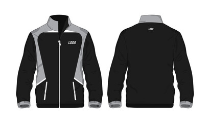 Sport Jacket grey and black template for design on white background. Vector illustration eps 10. © Whatever