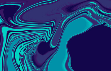 Abstract wavy vibrant facture. Splashed liquid paints. Psychedelic trippy effect. Distortion. Creative graphic design. Colorful artistic illustration. Digital art. Wallpapers for desktop.