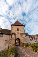 Fototapeta na wymiar Tower gate in Turckheim, France