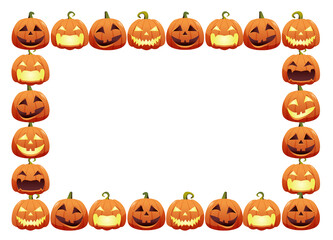 ハロウィーン　フレーム　イラスト素材