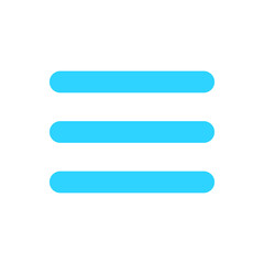 Obraz premium Menu blue web icon