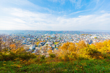 秋の秩父市街地