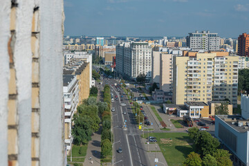 Courtyards of Minsk from above.