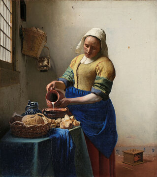 The Milkmaid, Johannes Vermeer, Rijksmuseum, Amsterdam