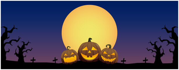 Fototapeta premium ハロウィーン ハロウィン 背景