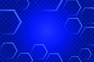Obraz na płótnie Canvas abstract blue background with hexagons