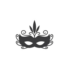 Party mask black icon