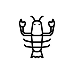  lobster icon vector for your design element
