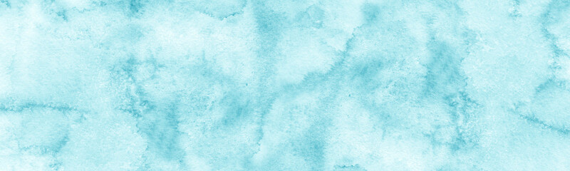 Abstract blue and white watercolor with clouds texture. Painted smoke or haze in blotches design
