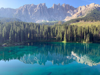 Karersee Lago di Carezza in South Tyrol