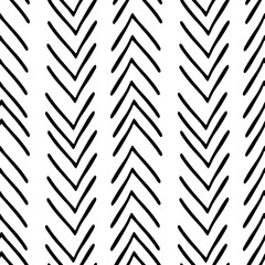 African seamless pattern with bogolanfini symbols.  Ethnic wallpaper for cover design.