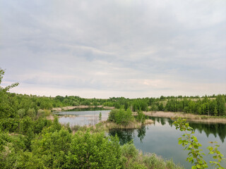 the river in the summer