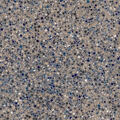 Seamless modern abstract terrazzo pattern swatch. High quality illustration. Random trendy confetti design for textile print or interior design or floor. Colorful micro speckle tile mosaic material.