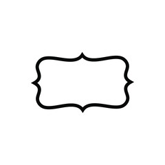 Frame vector icon set. Tag illustration sign collection. label symbol.