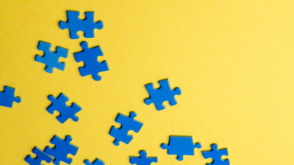 blue puzzles, textures and background