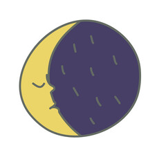 Luna is a character in comic cartoon style