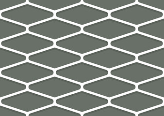 Vector seamless texture white silhouette mesh. Green background